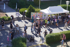 BAKS/Beu Luftaufnahme des BAKS-Standes beim Kunstfest 2024
