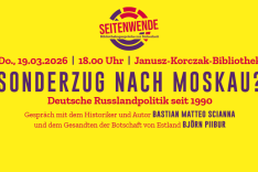 Plakat der Veranstaltung Seitenwende am 19.03.2026 mit Bastian Matteo Scianna und Björn Piibur