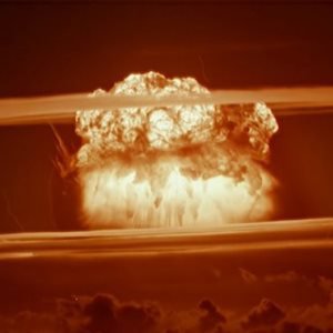 Aufnahme der Nuklearexplosion des \"Castle Bravo\"-Atomtest der USA im März 1954