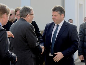 Vizepräsident Staigis begrüßt Bundeswirtschaftsminister Gabriel