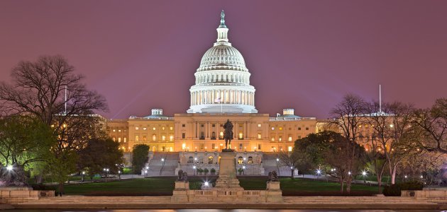 Blick auf das Kapitol in Washington D.C.