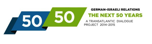 Logo der Konferenzreihe „50/50 – German-Israeli Relations. The Next 50 Years“