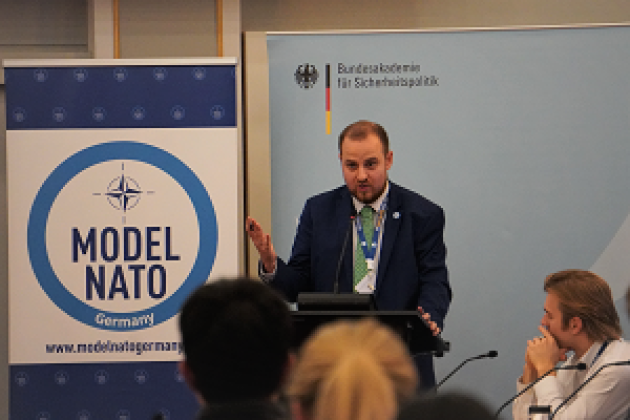 Jonathan Ponfick, erster Vorsitzender des Model NATO Germany  e. V.